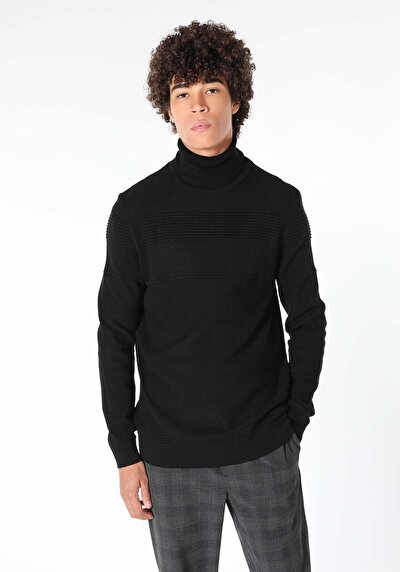 Image de Pull Noir Slim Fit   Homme