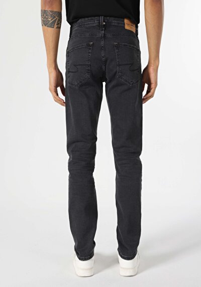 Image de 044 Karl Pantalon Noir Straight Leg En Straight Fit Homme