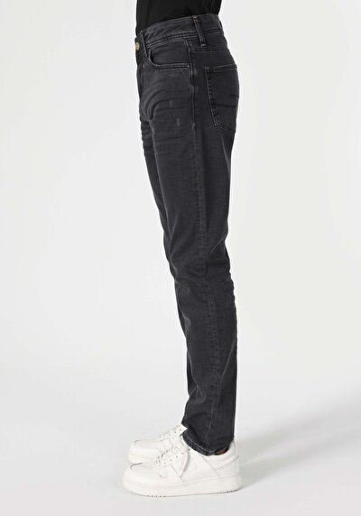 Image de 044 Karl Pantalon Noir Straight Leg  En  Straight Fit Homme