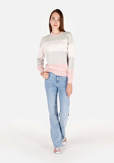 Image de Pull Multicolou Regular Fit Manches Longues  Femme