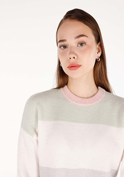 Image de Pull Multicolou Regular Fit Manches Longues  Femme