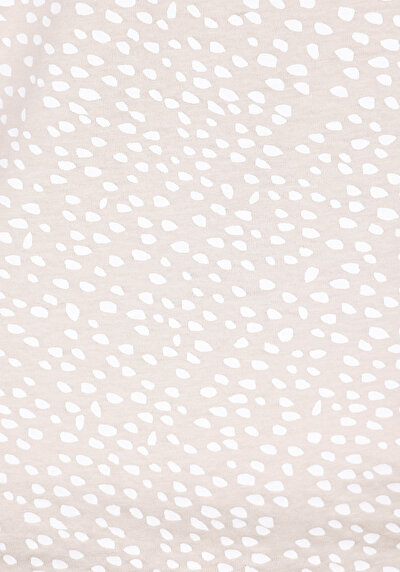 Image de T-shirt À Manches Courtes Beige Slim Fit Imprimé Femme