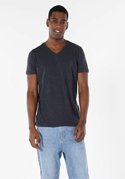 Image de T-shirt À Manches Courtes Marine Slim Fit  Homme