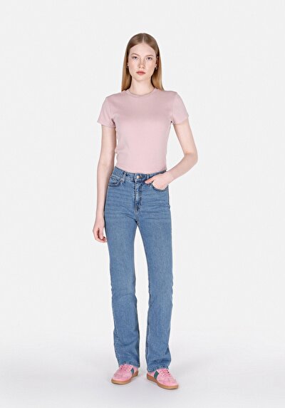Image de 792 Mila Pantalon    En Jean Regular Fit Femme