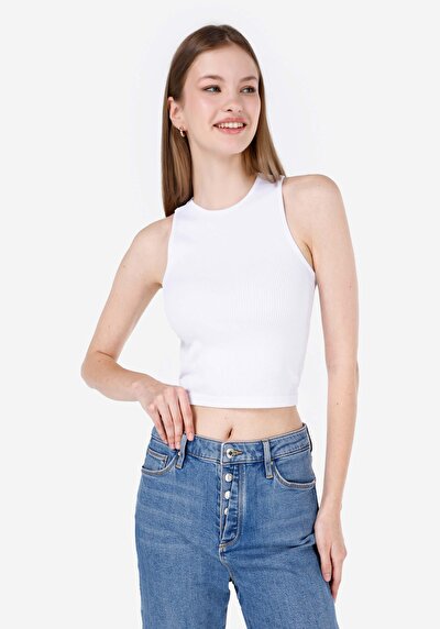 Image de Athlète Blanc Slim Fit Femme