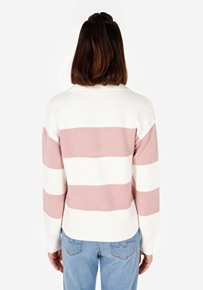 Image de Pull Rose Slim Fit Manches Longues  Femme