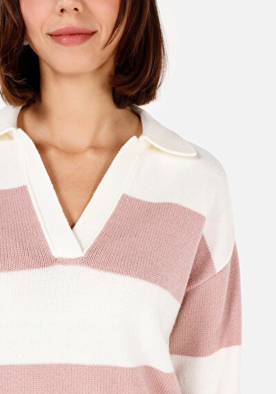 Image de Pull Rose Slim Fit Manches Longues  Femme