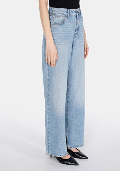 Image de 970 Berry Pantalon    En Jean Regular Fit Femme