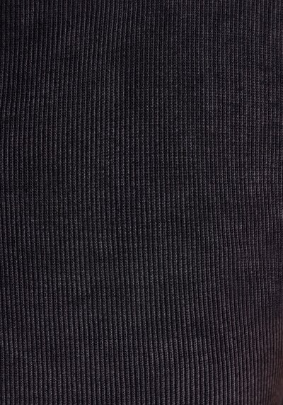 Image de Robe Anthracite Slim Fit Sans Manches Mdi Côtelé Femme