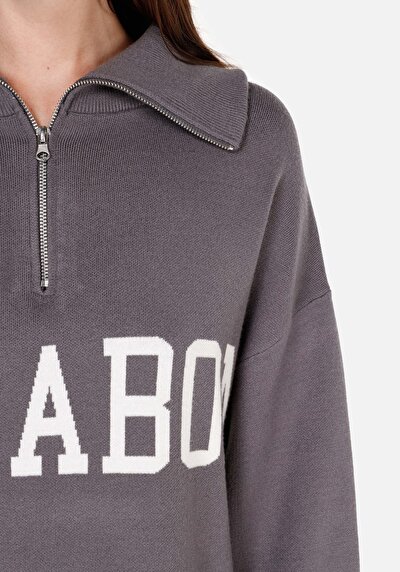 Image de Pull Gris Comfort Fit Manches Longues  Femme