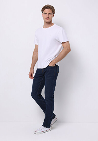 Image de 044 Karl Pantalon Denim Straight Leg Low Rise En Jean Straight Fit Homme