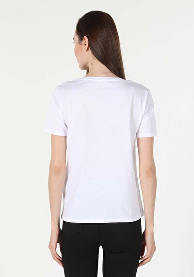 Image de T-shirt À Manches Courtes Blanc Femme