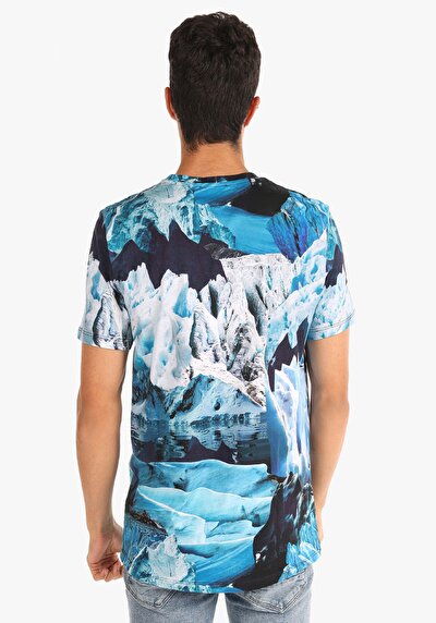 Image de T-shirt À Manches Courtes Bleu Homme