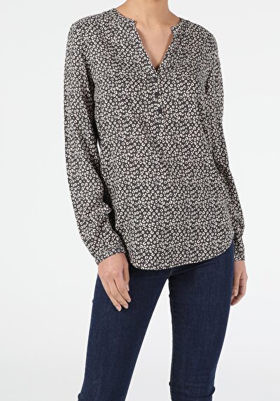 Image de Chemise À Manches Longues Anthracite Blouse   Femme