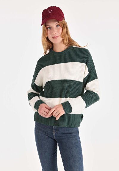 Image de Pull Vert Regular Fit   Femme