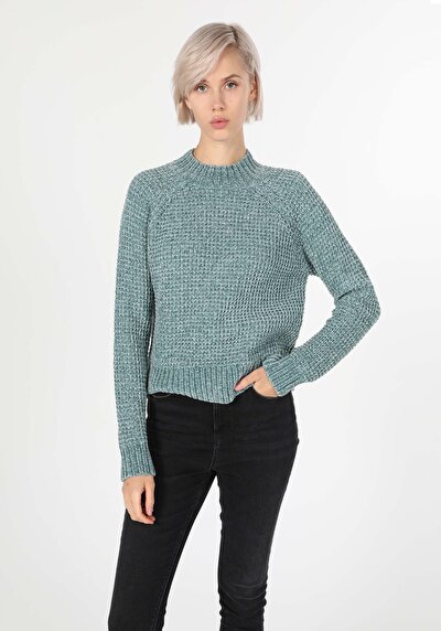 Afficher les détails de Pull Vert Regular Fit   Femme
