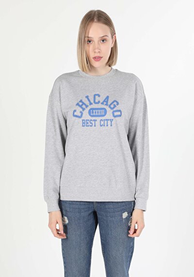 Afficher les détails de Pull-over Gris Regular Fit  Femme
