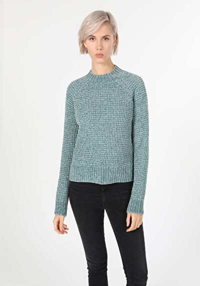 Afficher les détails de Pull Vert Regular Fit   Femme