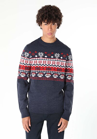 Image de Pull Marine Regular Fit   Homme