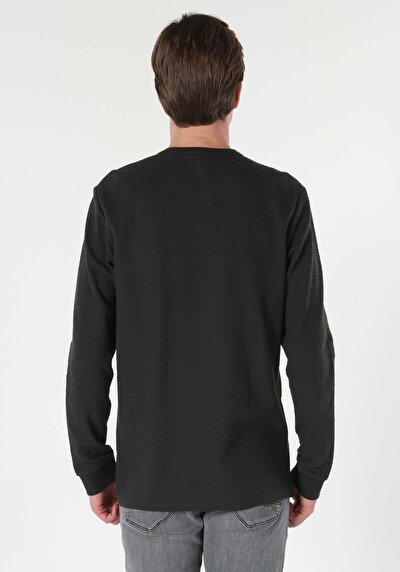 Image de T-shirt À Manches Longues Gris Homme