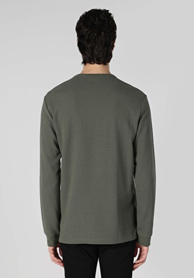 Image de T-shirt À Manches Longues Vert   Homme