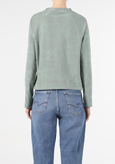 Image de T-shirt À Manches Longues Vert Regular Fit  Femme