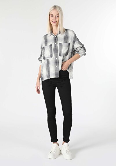 Image de Chemise À Manches Longues Anthracite    Femme