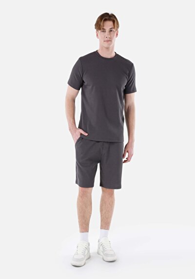 Afficher les détails de Short Anthracite Regular Fit Homme