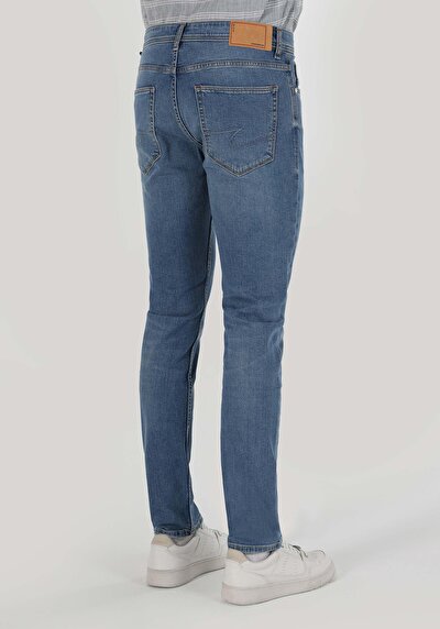 Image de 044 Karl Pantalon Bleu En Straight Fit Homme