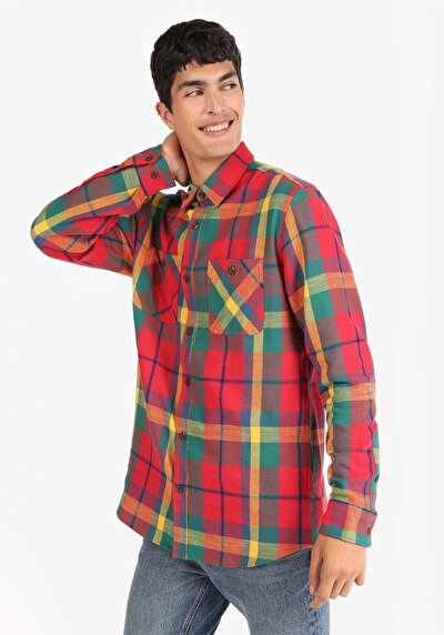 Image de Chemise À Manches Longues Multicolou Regular Fit   Homme