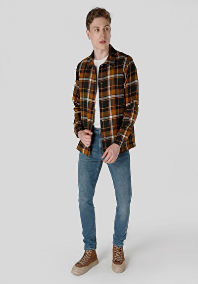 Image de Chemise À Manches Longues Vert Regular Fit Homme