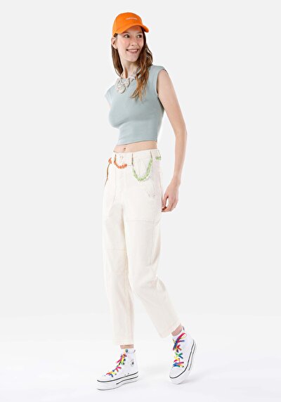Image de Pantalon Ecru En Femme
