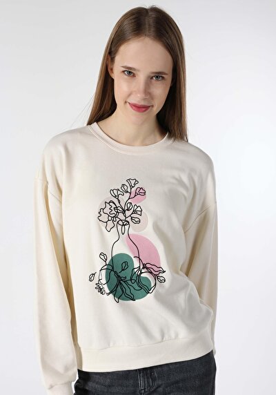Afficher les détails de Pull-over Ecru Regular Fit  Femme