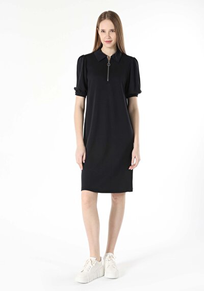 Image de Robe Noir Regular Fit    Femme