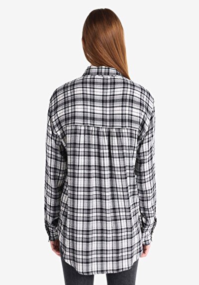 Image de Chemise À Manches Longues Noir Regular Fit Femme