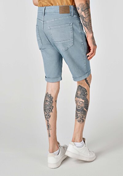 Image de Short Bleu Regular Fit Homme