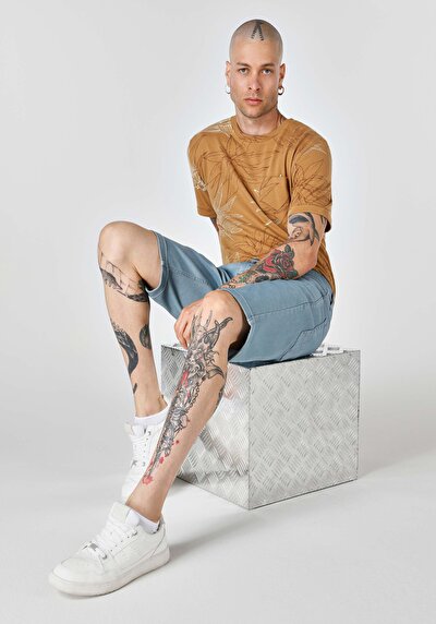Afficher les détails de Short Bleu Regular Fit Homme