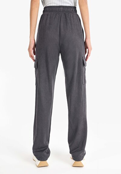 Afficher les détails de Pantalon De Survêtement Anthracite Regular Fit Femme