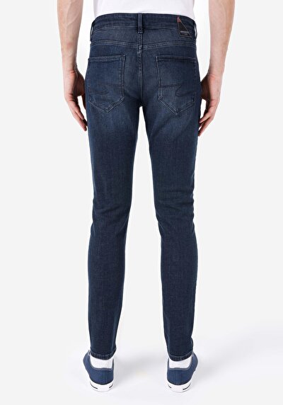 Image de 041 Danny Pantalon Bleu Foncé En Slim Fit Homme