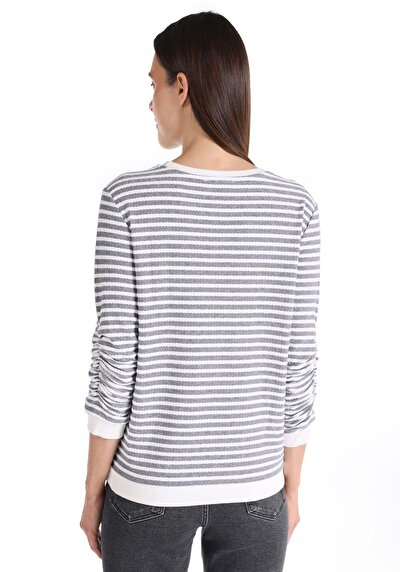 Image de T-shirt À Manches Longues Blanc Regular Fit Femme