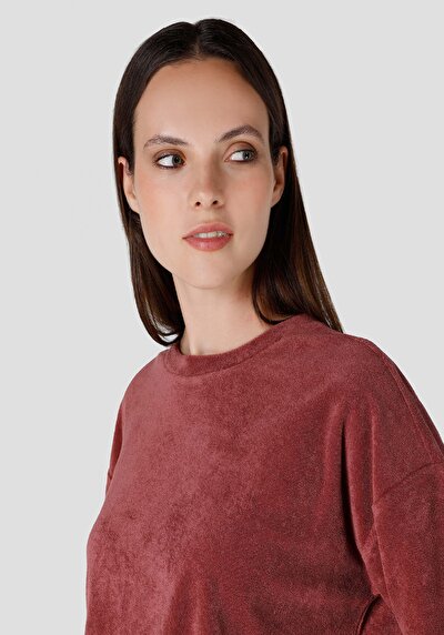 Image de T-shirt À Manches Courtes Rouge Regular Fit  Femme