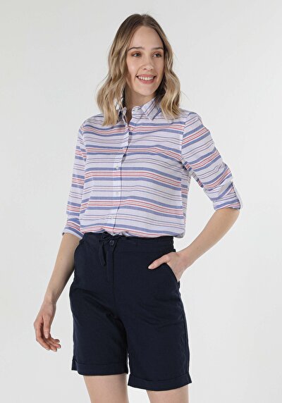 Image de Chemise À Manches Longues Multicolou Regular Fit   Femme