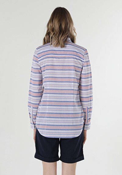 Image de Chemise À Manches Longues Multicolou Regular Fit   Femme