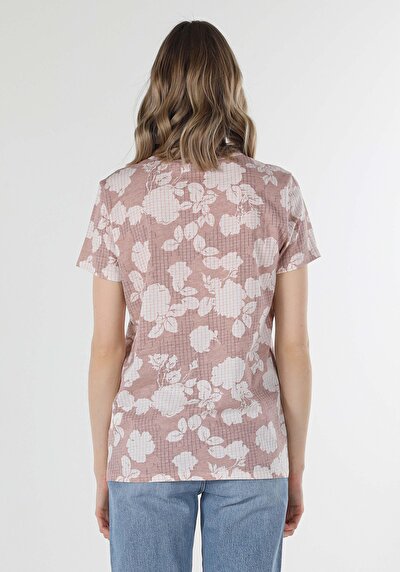 Image de T-shirt À Manches Courtes Rose Regular Fit Femme