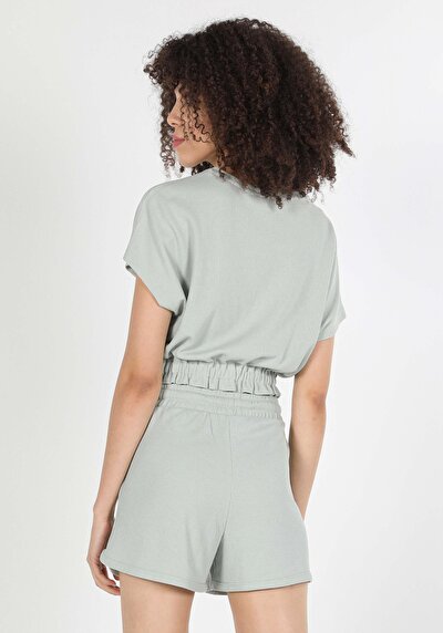Image de T-shirt À Manches Courtes Vert Regular Fit Femme