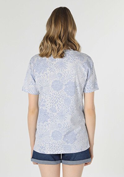 Image de T-shirt À Manches Courtes Multicolou Comfort Fit Femme
