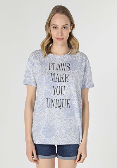 Image de T-shirt À Manches Courtes Multicolou Comfort Fit  Femme