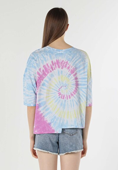 Image de T-shirt À Manches Courtes Multicolou Comfort Fit Femme