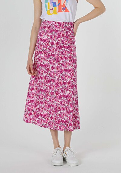 Image de Jupe Rose Midi    Femme