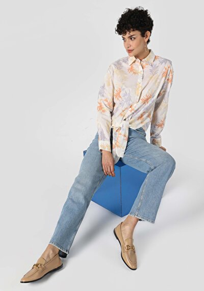Image de Chemise À Manches Longues Multicolou Regular Fit Femme